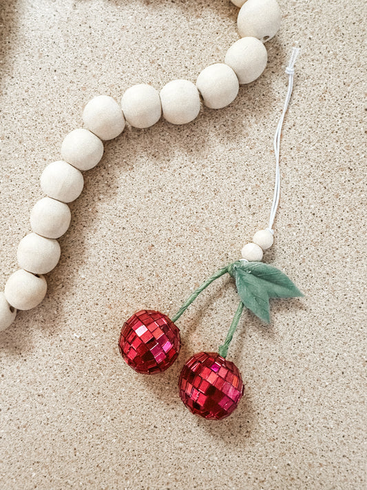 cherries rearview car charms