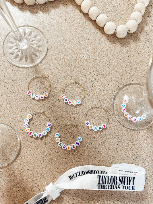 taylor swift wine charms