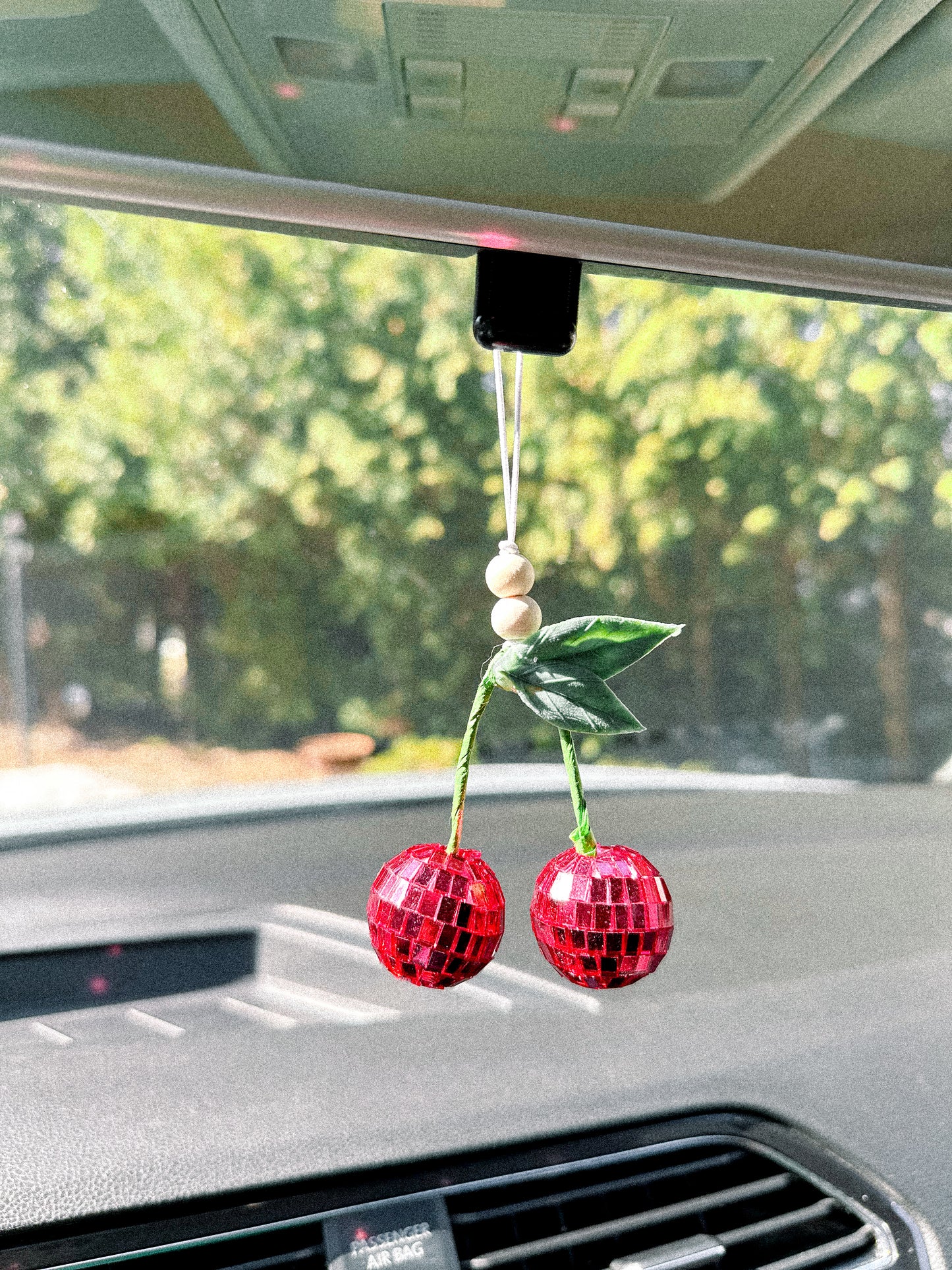 cherries rearview car charms