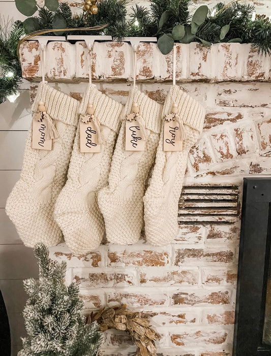 personalized christmas stocking tags PREORDER