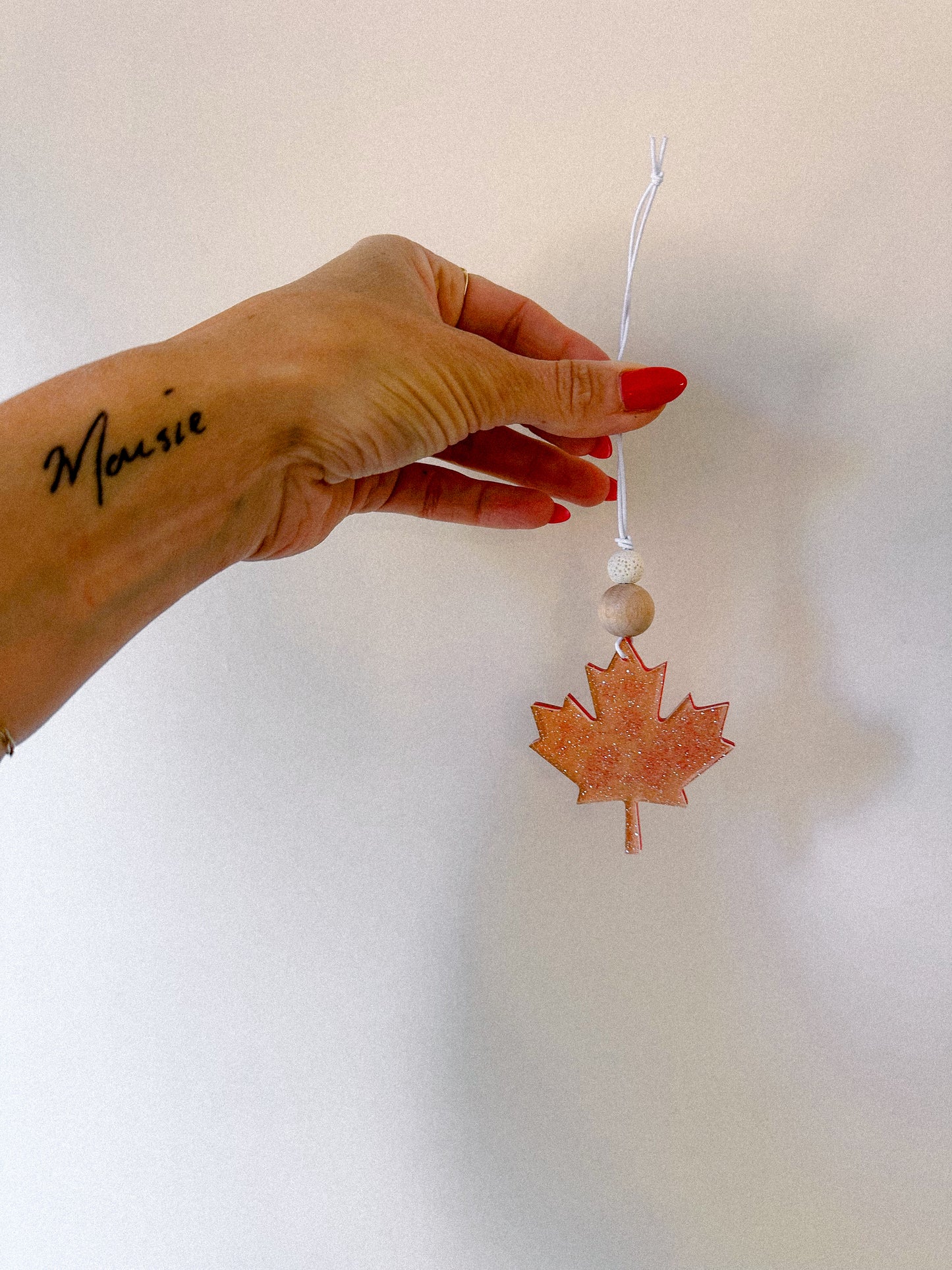 oh canada rearview car charm