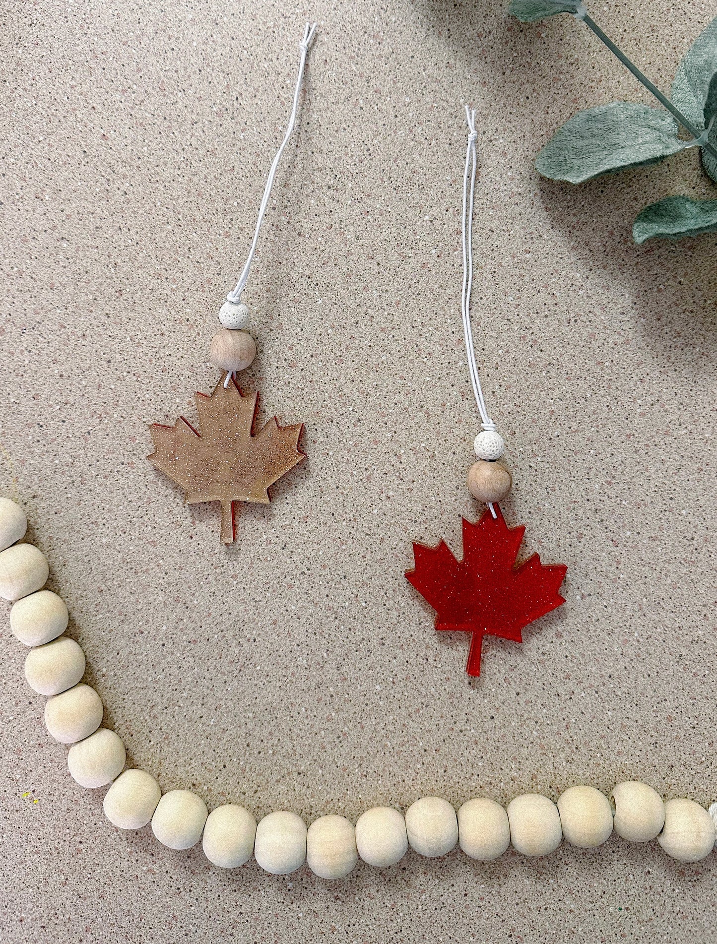 oh canada rearview car charm