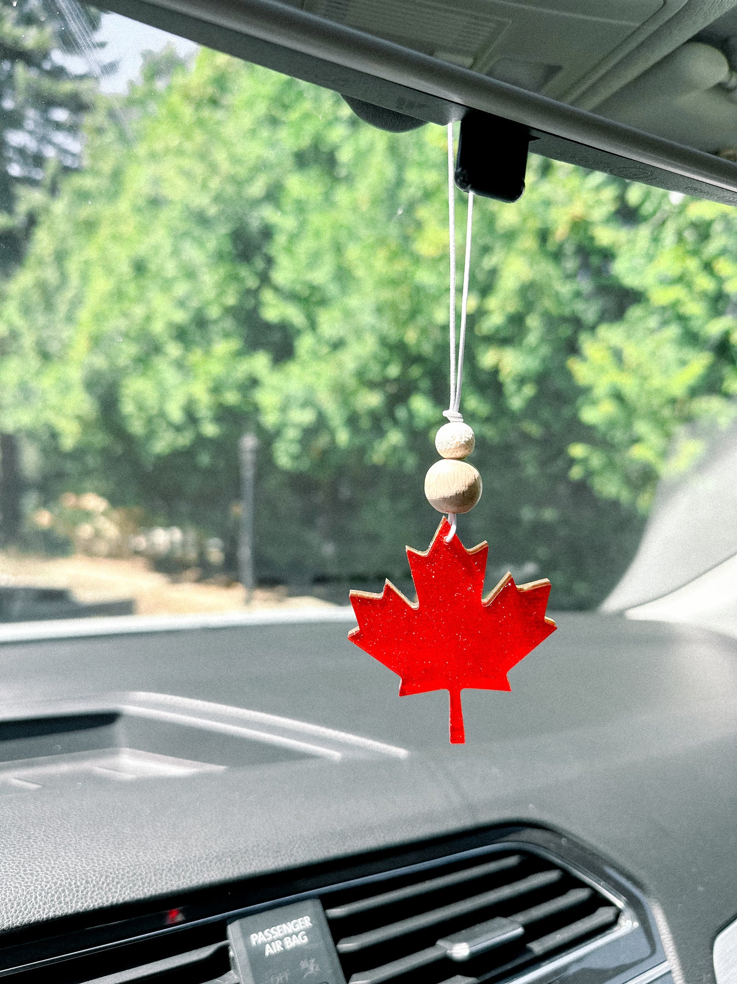 oh canada rearview car charm