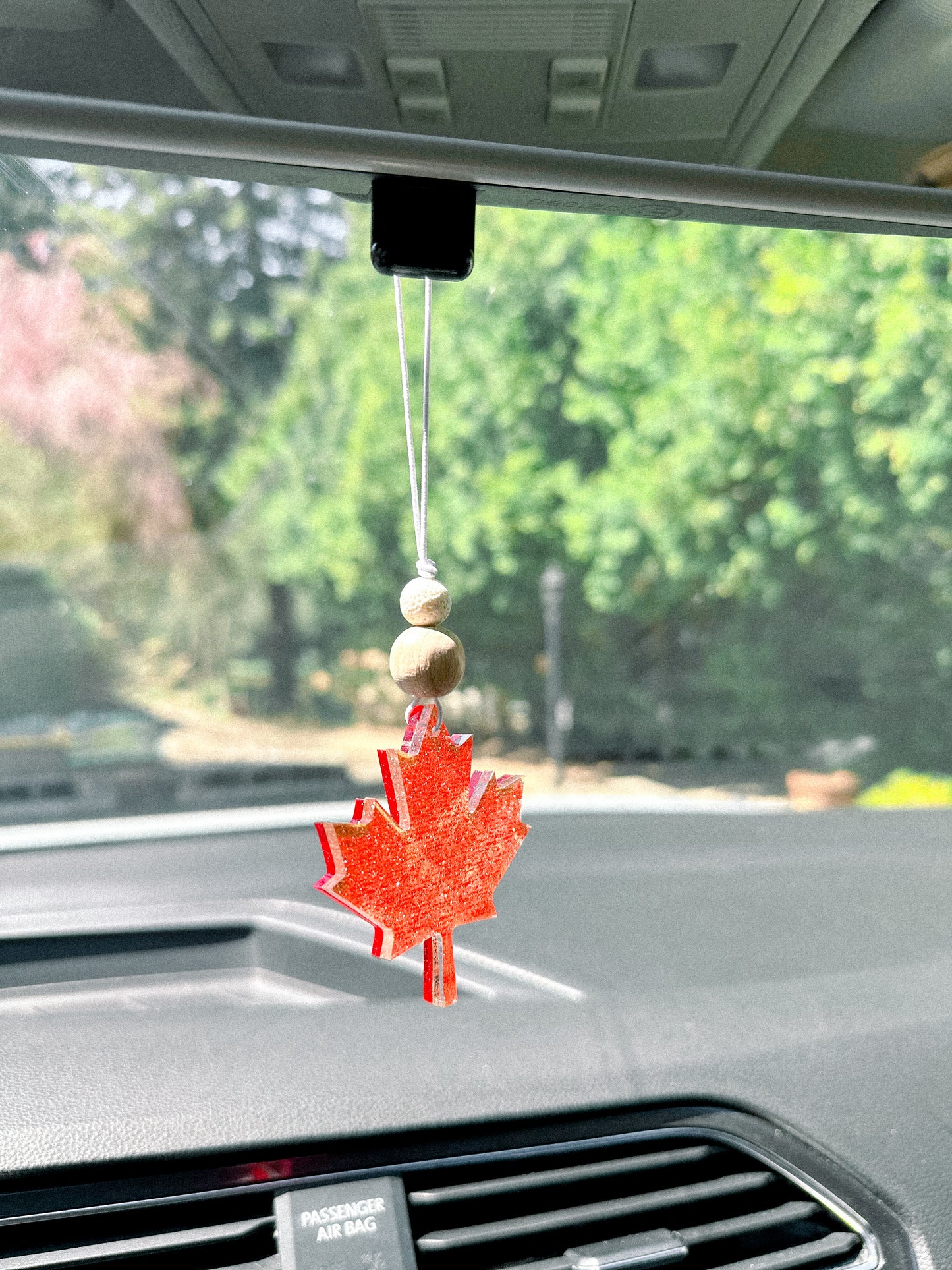 oh canada rearview car charm