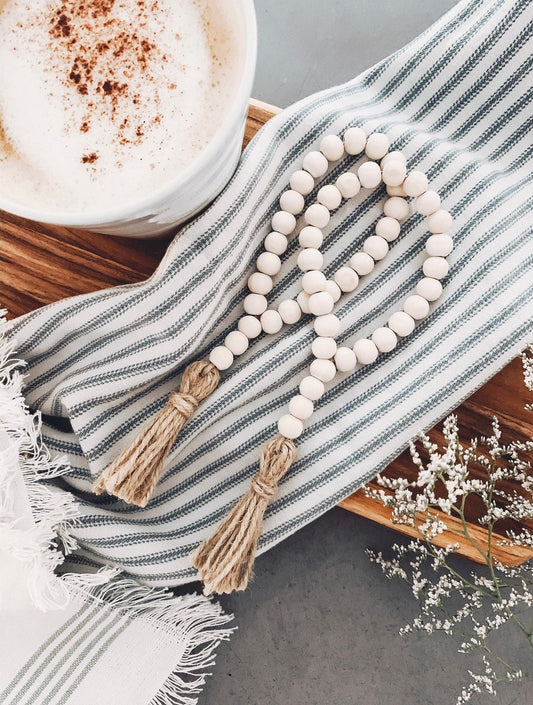 wooden beaded napkin rings