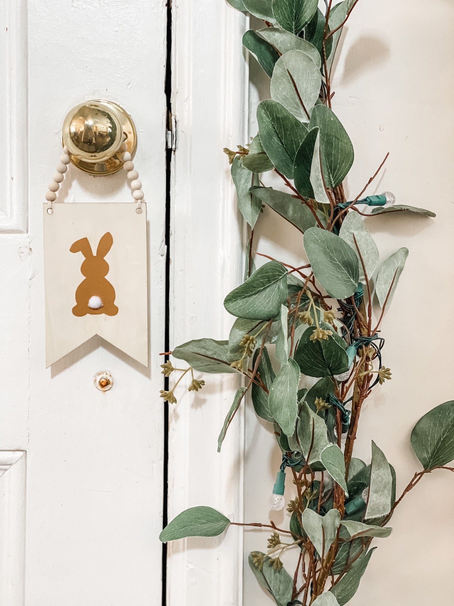 easter bunny doorknob hanger