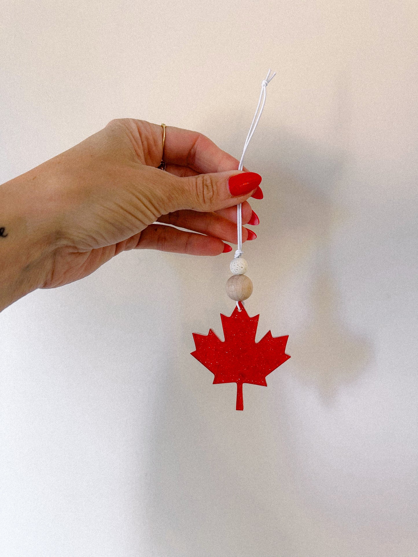 oh canada rearview car charm