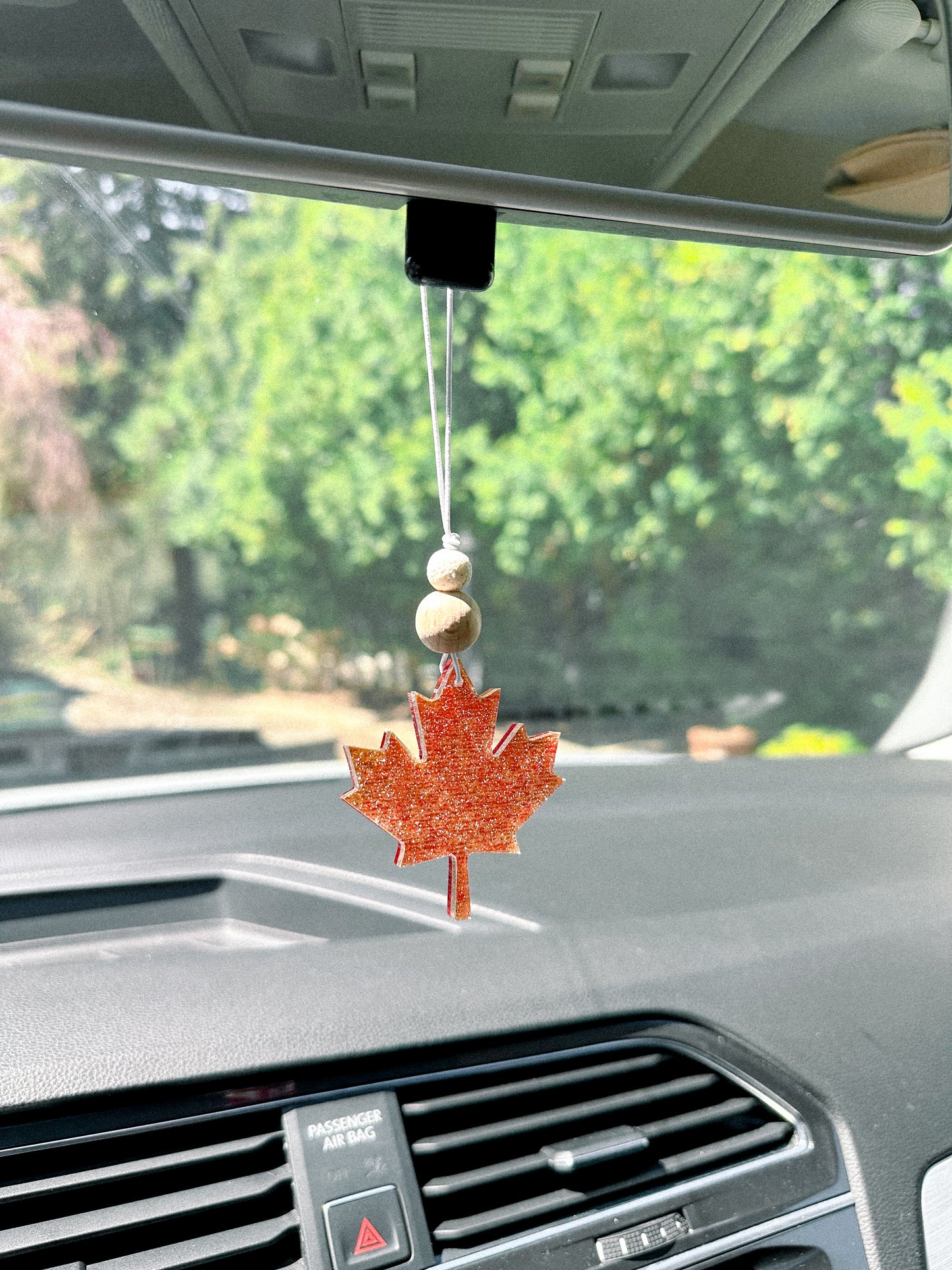 oh canada rearview car charm